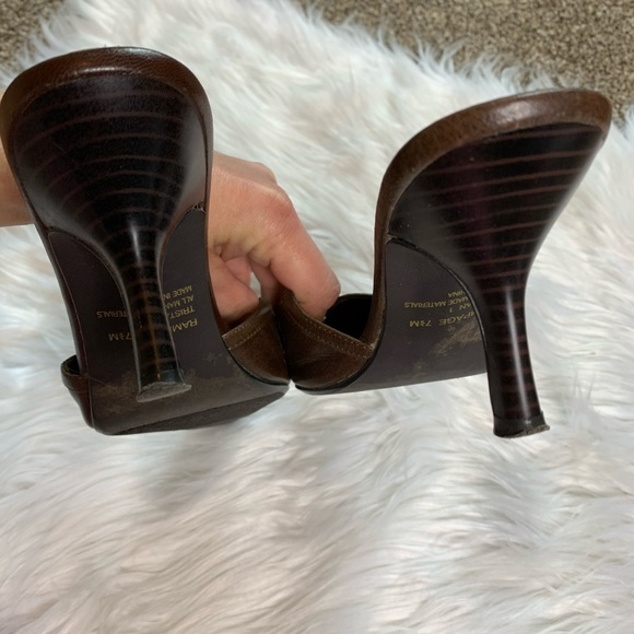 Rampage Brown Leopard Pointed Toe Slip on Low Heels Women’s Size 7.5 Shoes - Picture 3 of 8